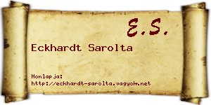Eckhardt Sarolta névjegykártya